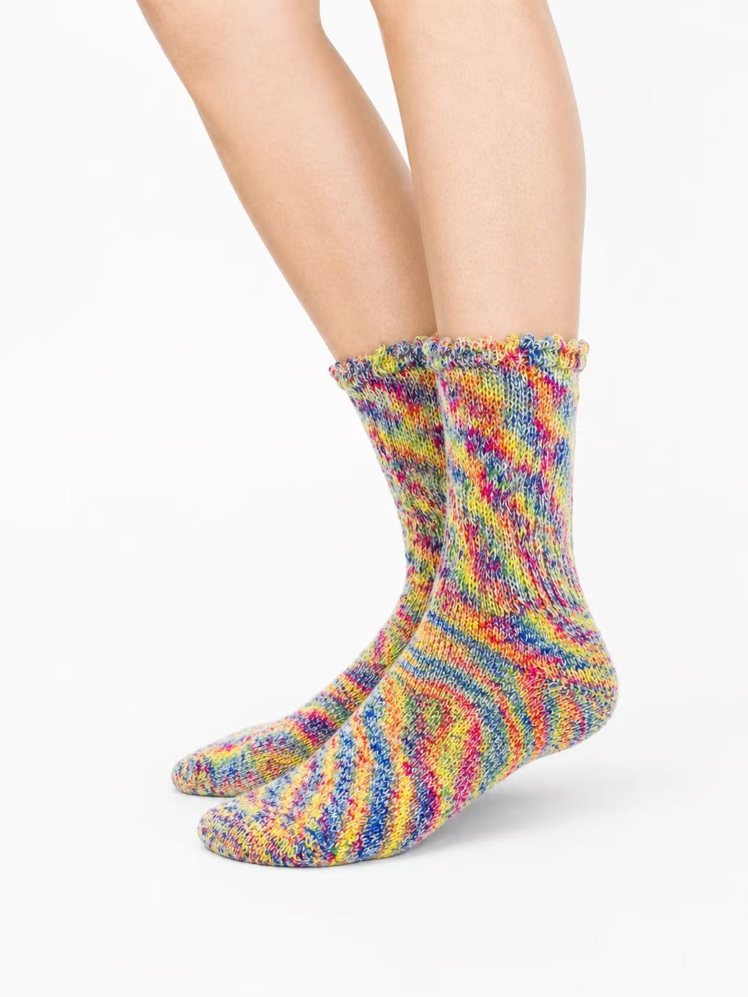 Ombre Loose Top Sock Collection - Prism