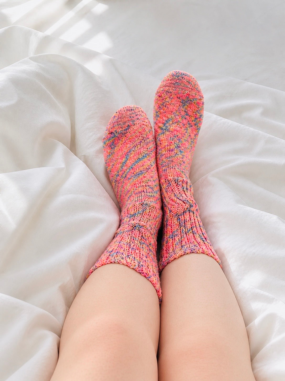 Ombre Loose Top Sock Collection - Blush