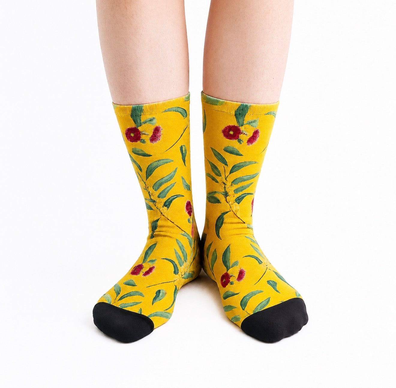 socks inspired by native wildflowers, gumnuts, banksias, wattles and other iconic Australian plants. Discover colourful bamboo socks designed for nature lovers, gardeners and gift seekers looking for something uniquely Australian. 