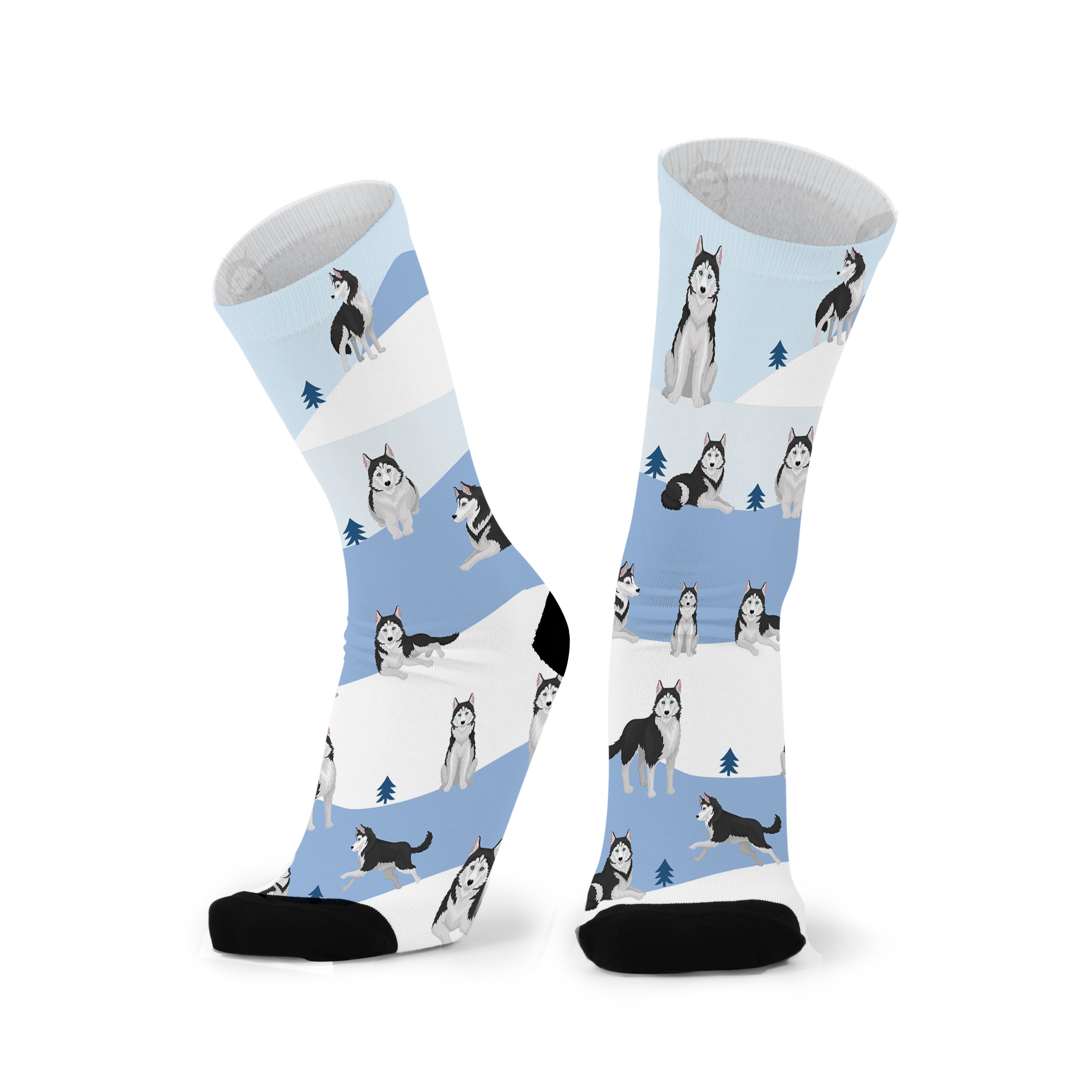 husky socks, Siberian Husky Socks, husky dog socks